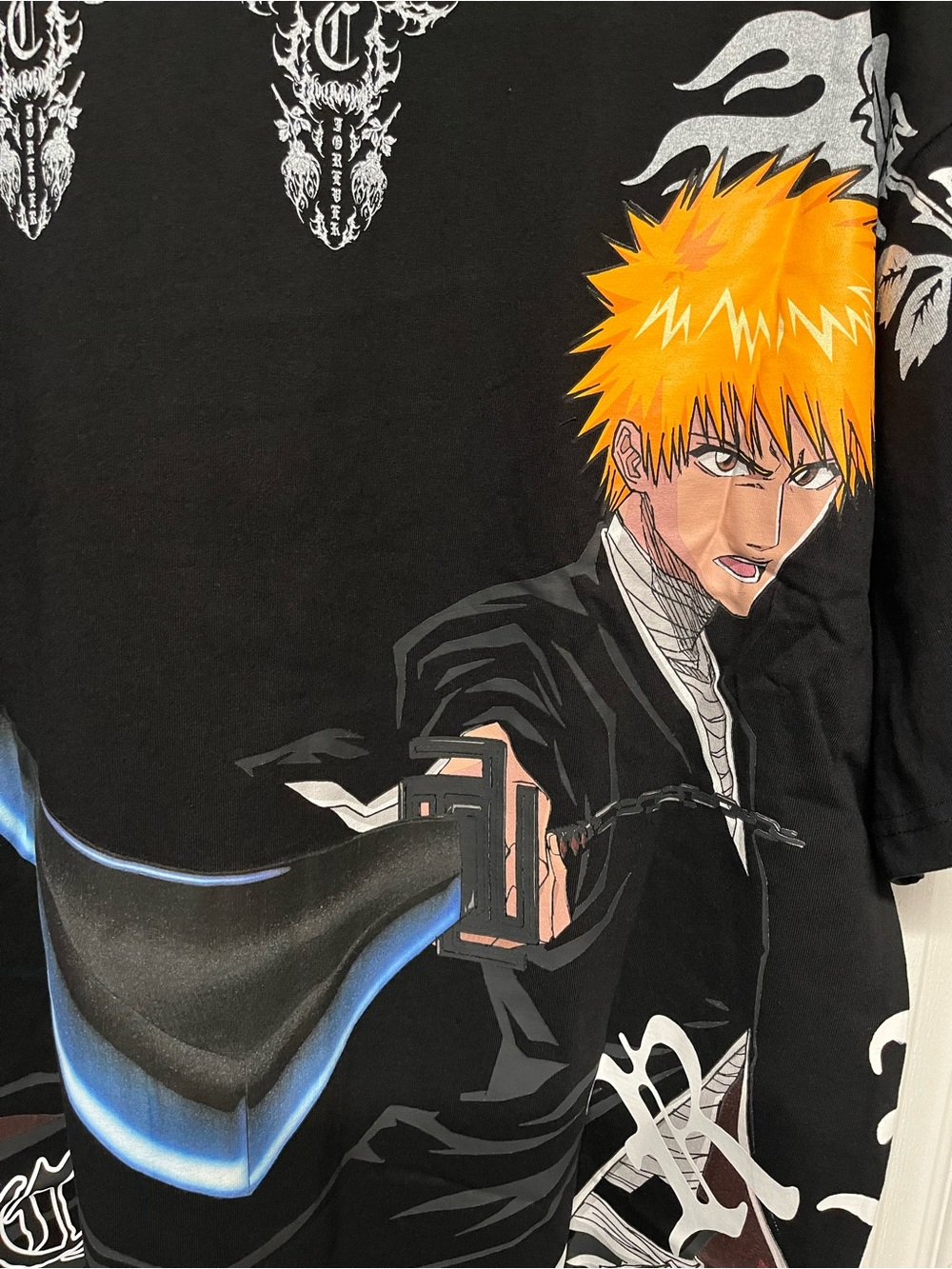 Civil Regime x Bleach Ichigo Kurosaki Oversized Graphic Tee Medium NWT Anime - Picture 7 of 9